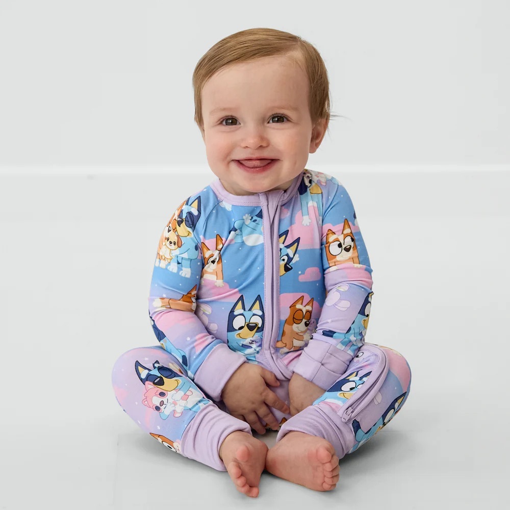 Bluey Purple Sleepytime Zippie
